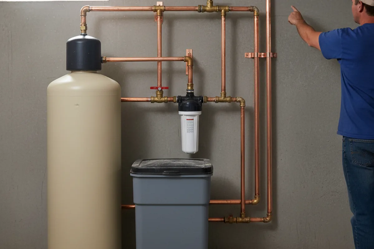 Whole-house water treatment system installed in Cunningham